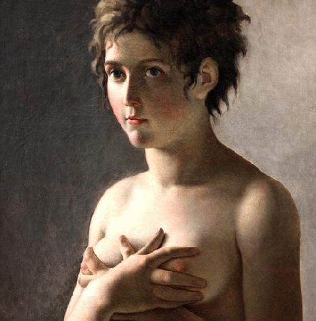 Pierre-Narcisse Guerin Jeune fille en buste oil painting image